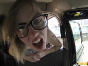 Fake Taxi - Blonde with glasses and big tattoos
