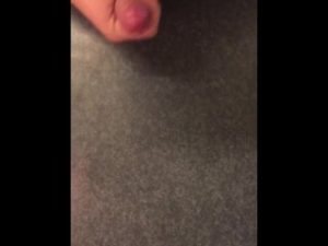 My first video, hairy uncut dick jerk off solo with cum