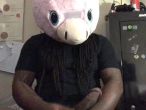 Sexy Thick Black Unicorn Jerking Off