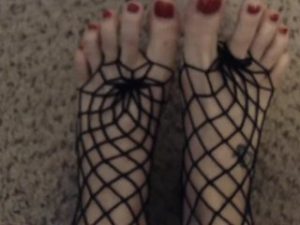 Fishnets, Feet, Heels, Panty Stuffing, Showing off Stockings, High Heels
