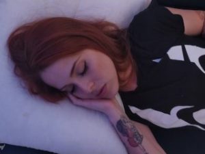 Blowjob after waking up hot readhead teen. Cum in Mouth, amateur blowjob